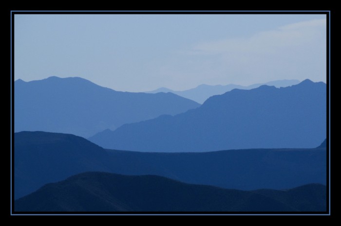 Blue ridges by E. Duprat